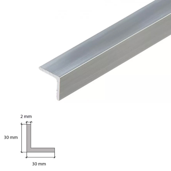 1m Aluminium Anodised Angle Corner Edging Trim 