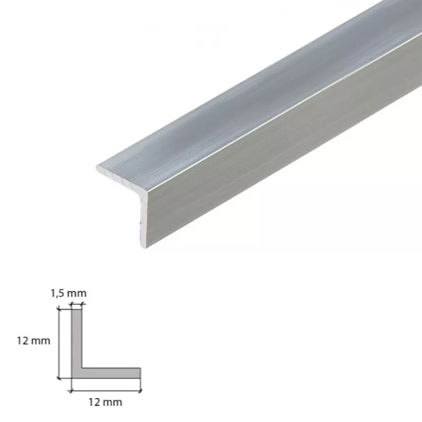 1m Aluminium Anodised Angle Corner Edging Trim 