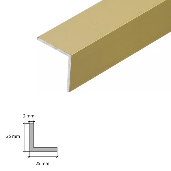 1m Aluminium Anodised Angle Corner Edging Trim 