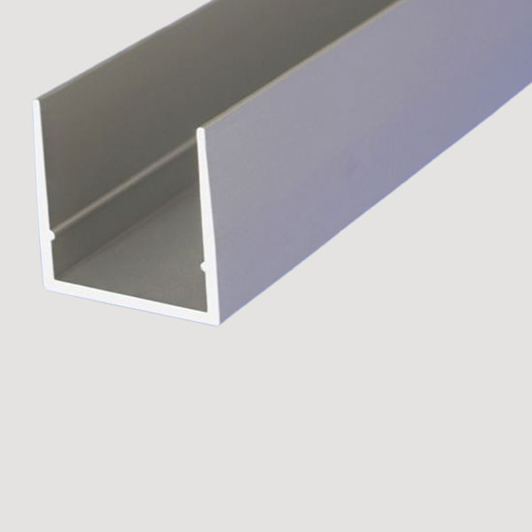 1m Aluminum Anodised Channel C Shape Section Equal-Sided Grooved Bar