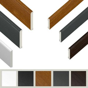 1m Plastic Wood Effect Trim For Window & Door Finishing Architrave 