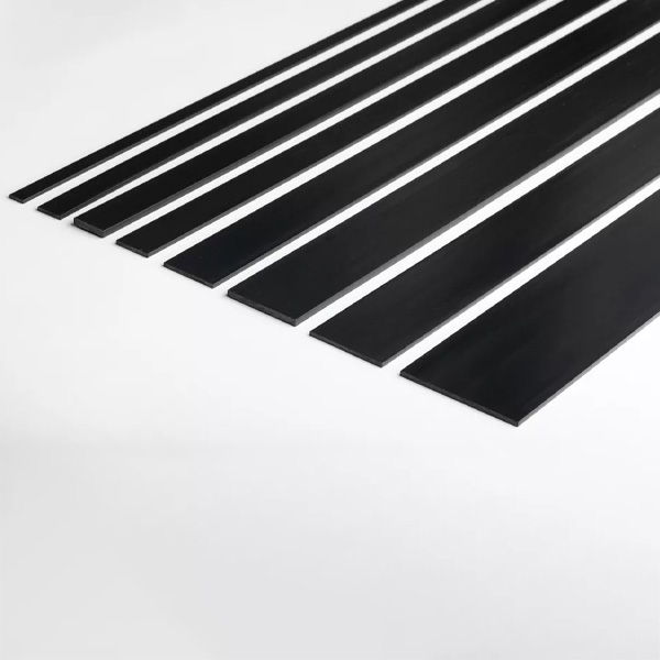 1m Durable Black PVC Flat Bar Trim Architrave Cover