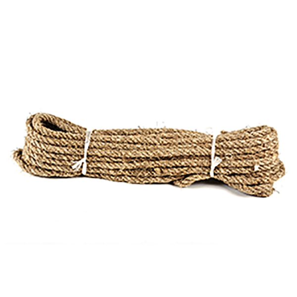 1m Long Untreated Pure Hemp Rope 3 Strand Twisted Natural Cord Twine Sash Crafts