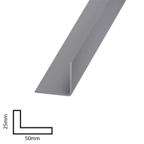 1m Plastic Corner Trim PVC Angle Cover Strip Rigid 90 Degree Angle Edging