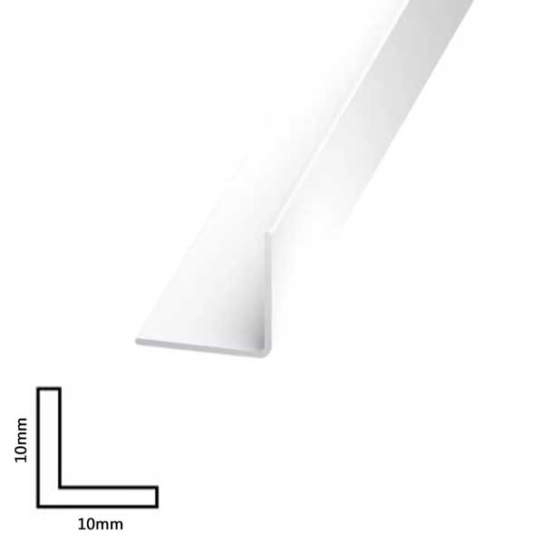 1m Plastic Corner Trim PVC Angle Cover Strip Rigid 90 Degree Angle Edging