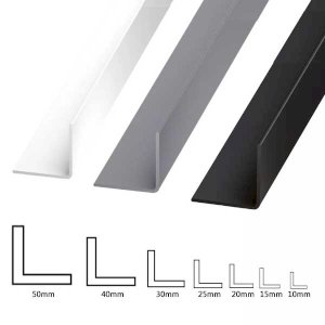 1m Plastic Corner Trim PVC Angle Cover Strip Rigid 90 Degree Angle Edging