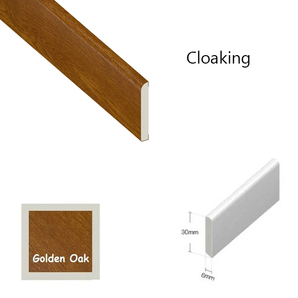 1m Plastic Wood Effect Trim For Window & Door Finishing Architrave 