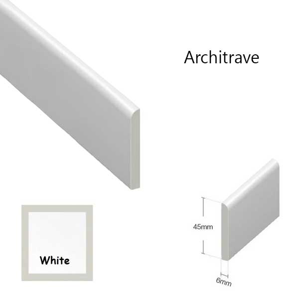 1m Plastic Wood Effect Trim For Window & Door Finishing Architrave 