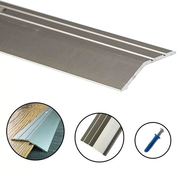 1m Self Adhesive Anodised Aluminium Door Floor Bar Edge Trim Threshold Ramp 