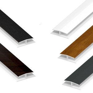 1m H Trim PVC Plastic Board Jointing Strip