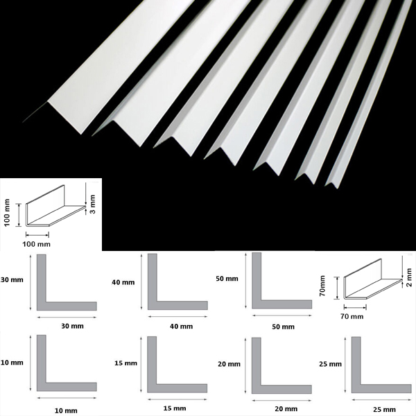 1m Plastic Pvc Corner 90 Degree Angle Trim