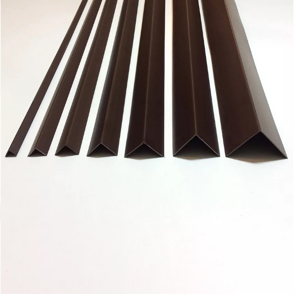 2.5m Plastic PVC Brown Corner 90 Degree Angle Trim 