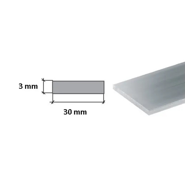 2m Long Aluminium Flat Bar / Plate