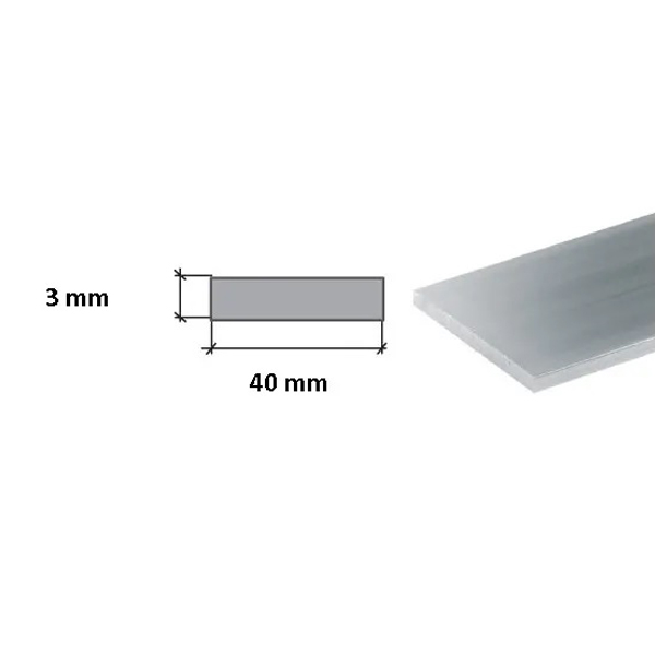 2m Long Aluminium Flat Bar / Plate