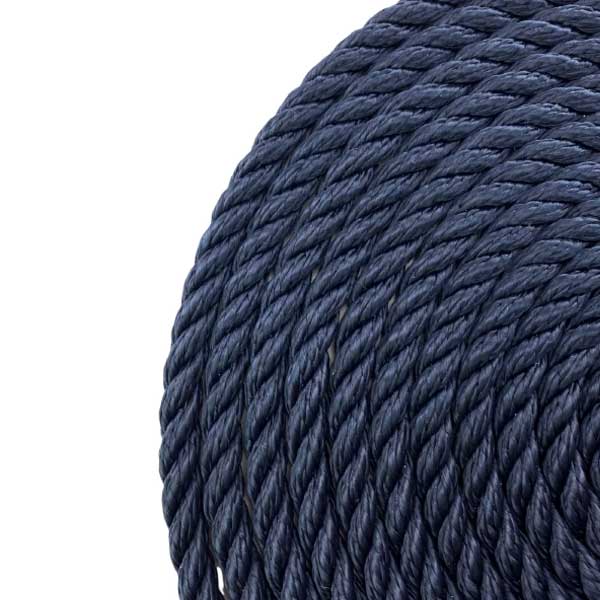 2 Pcs Softline Warps Boat Lines High Strength Navy Blue Mooring Ropes 