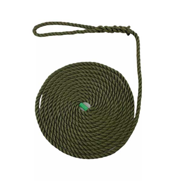 2 Pcs Softline Warps Boat Lines High Strength Olive Green Mooring Ropes