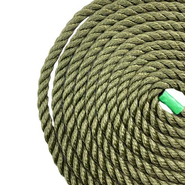 2 Pcs Softline Warps Boat Lines High Strength Olive Green Mooring Ropes