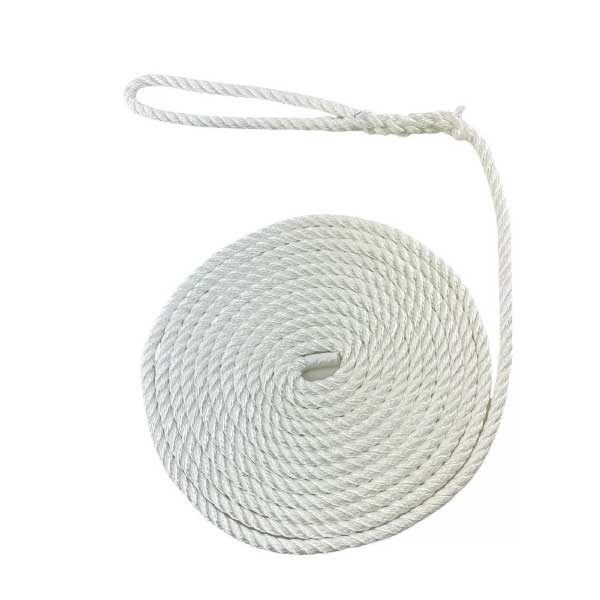 2 Pcs White Softline Warps Boat Lines High Strength Mooring Ropes 