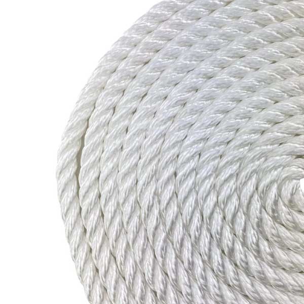 2 Pcs White Softline Warps Boat Lines High Strength Mooring Ropes 