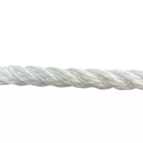 2 Pcs White Softline Warps Boat Lines High Strength Mooring Ropes 