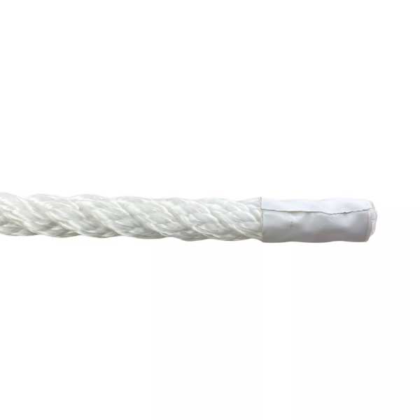 2 Pcs White Softline Warps Boat Lines High Strength Mooring Ropes 