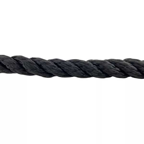 2 Pieces Softline Warps Boat Lines Black Mooring Ropes Yacht Sailing Dock