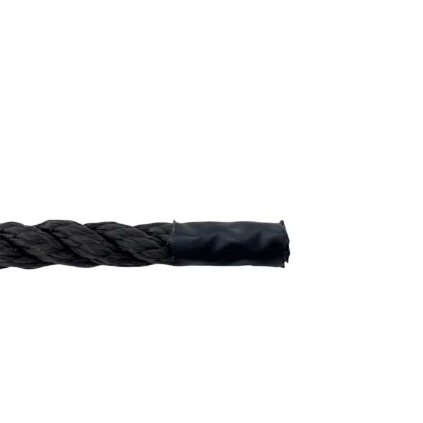 2 Pieces Softline Warps Boat Lines Black Mooring Ropes Yacht Sailing Dock