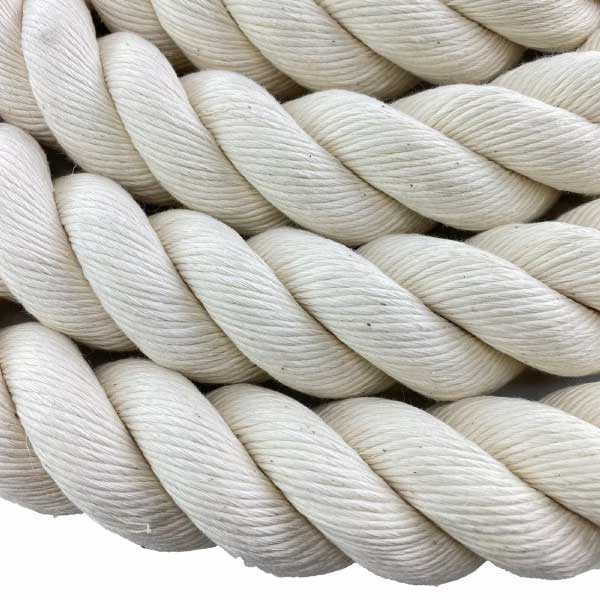 24mm White Synthetic Cotton Rope for Decorative Handrails & Decking Barriers