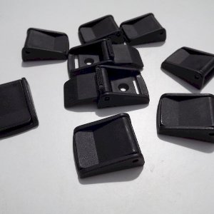 25mm Black Plastic Cam Lever Flap Corrosion Resistant Buckle