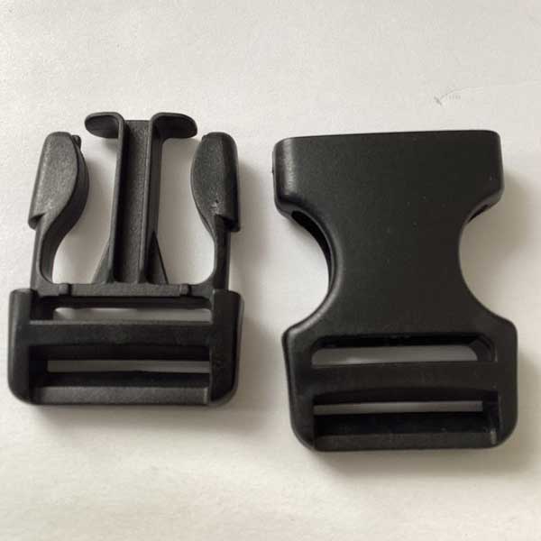 25mm Dual Adjust Black Plastic Side Release Buckles