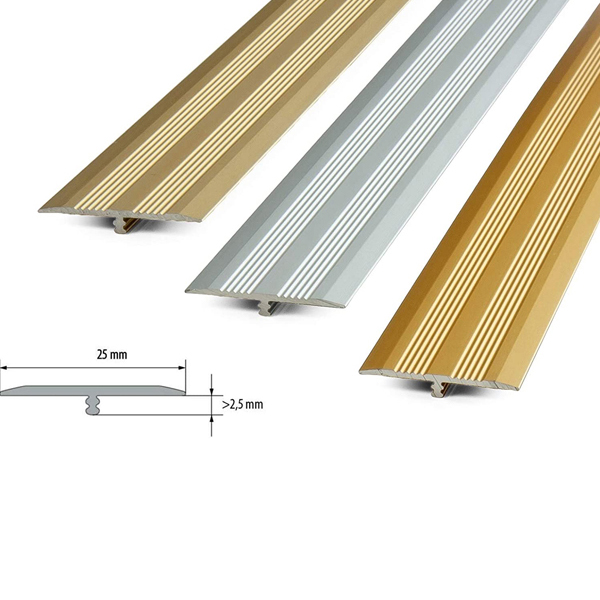 25mm T Profile Transition Trim for LVT Floor Aluminium Door Bars Threshold