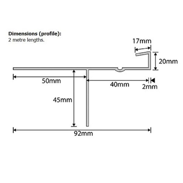 2m Black Tapco Slate Dry Verge System