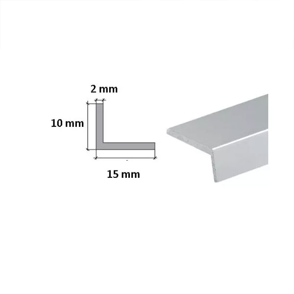  2m Long Lightweight Aluminium Extruded Angle