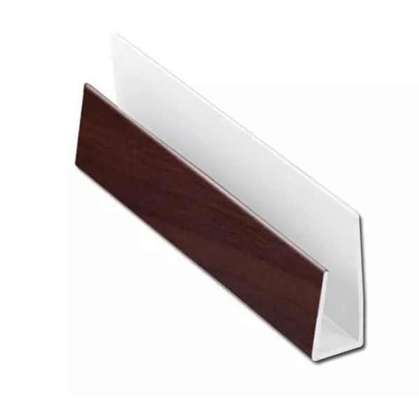 2m Long Soffit Edge PVC Board J Trim Cladding Starter End Cap 