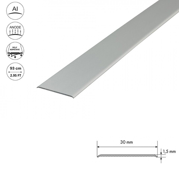 Self Adhesive Anodised Aluminium Door Floor Bar Edge Trim Threshold