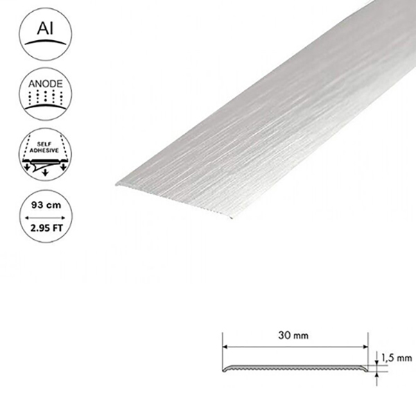 Self Adhesive Anodised Aluminium Door Floor Bar Edge Trim Threshold