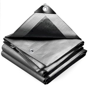 350 GSM Extra Heavy Duty Silver Tarpaulin Waterproof Cover Ground Sheet 