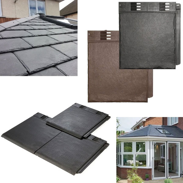 365mm Envirotile Plastic Slate Roof Tiles 