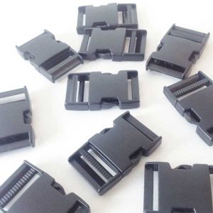 38mm Black Plastic Side Release Secure & Reliable Buckles RX