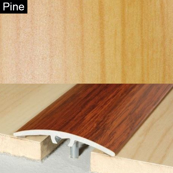 40mm Aluminium Wood Effect Door Floor Bar Edge Trim Threshold