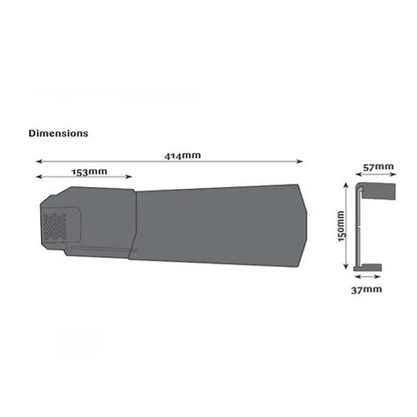 UPVC Dry Verge Units For Roofs - 414mm Long 