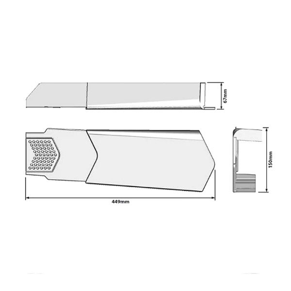 UPVC Dry Verge Units - 449mm Long