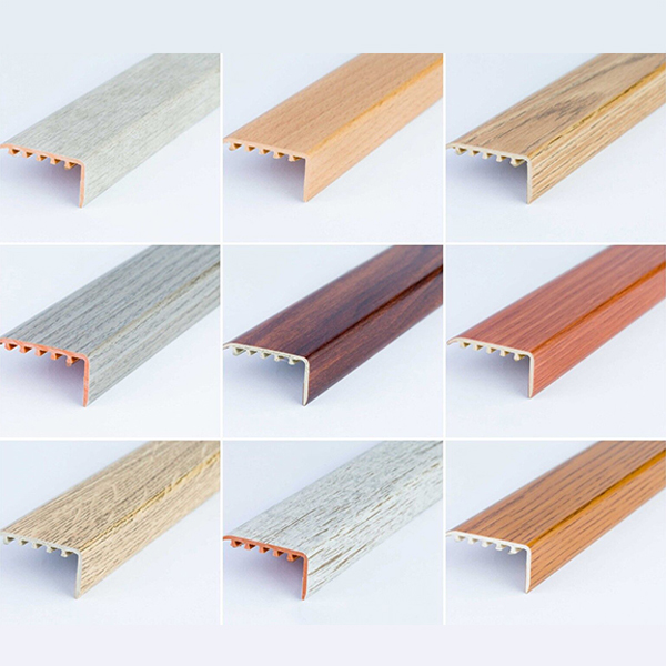 45 x 22mm UPVC Wood Effect Stair Edge Trim Nosing 