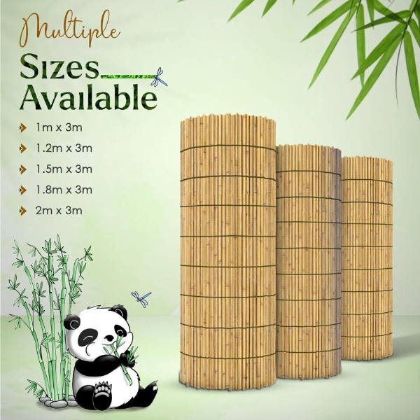 Fencing Split Bamboo Privacy Screening Rolls Natural Garden Outdoor