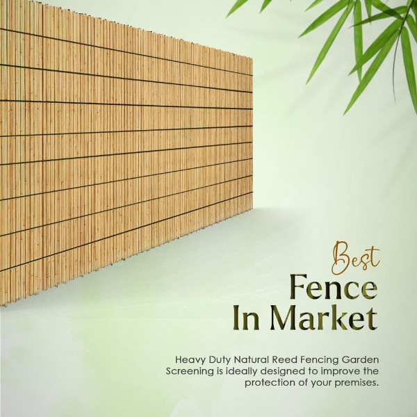 Fencing Split Bamboo Privacy Screening Rolls Natural Garden Outdoor