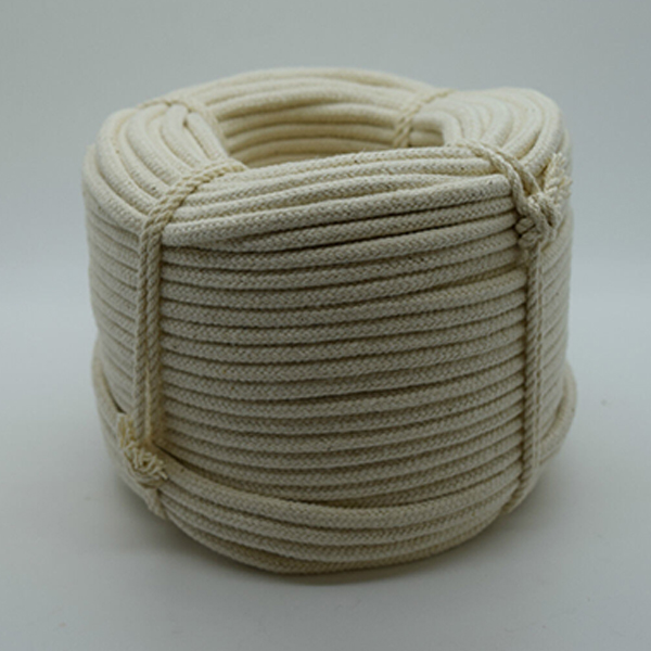 4mm Braided Cotton Rope in Natural Color for Washing Clothes & Bag Handles