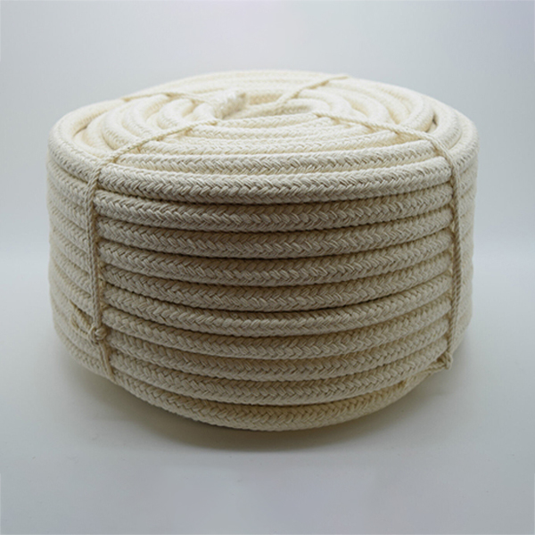 8mm Natural Braided Cotton Rope for Bag Handles & Washing Clothes