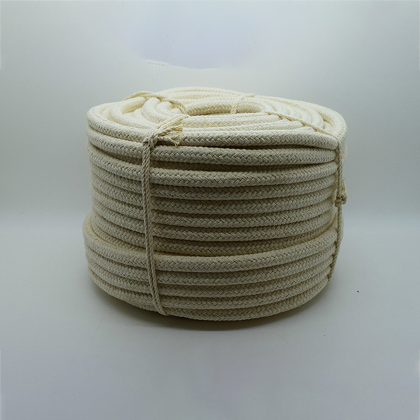 4mm Braided Cotton Rope in Natural Color for Washing Clothes & Bag Handles