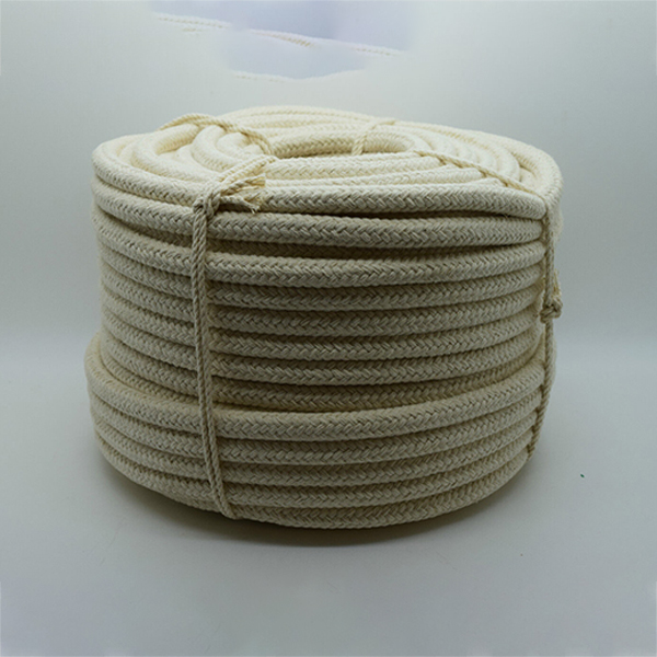 8mm Natural Braided Cotton Rope for Bag Handles & Washing Clothes