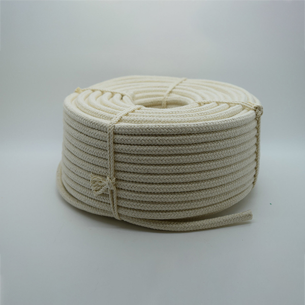 4mm Braided Cotton Rope in Natural Color for Washing Clothes & Bag Handles